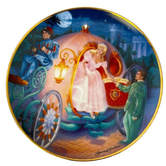 Franklin Mint Cinderella Magical Journey Gem Jewel Collectible Plate - Picture 1 of 7
